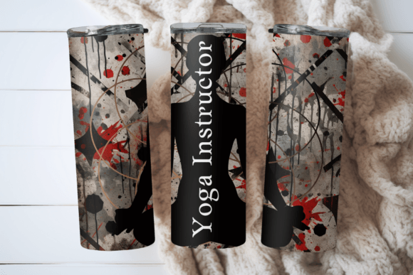 Download Grunge Yoga Class Instructor Tumbler - Instructor Collection