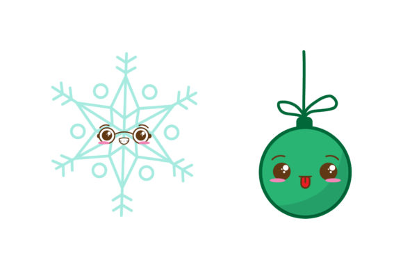 Download Snow &amp; Ornament Set Christmas Vectors - Ornament Collection