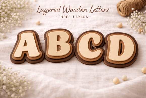 Download Layered Alphabet Letters SVG - Letters Collection