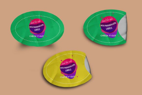 Download Deluxe Realistic Sticker Mockup Template - Premium Resources