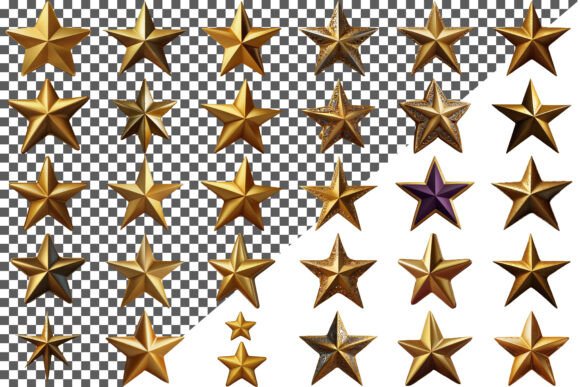 Download Golden Star Icon in 3D Style Isolated - Star Collection