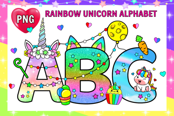 Download Magic Unicorn Alphabet Letters Font - Letters Collection