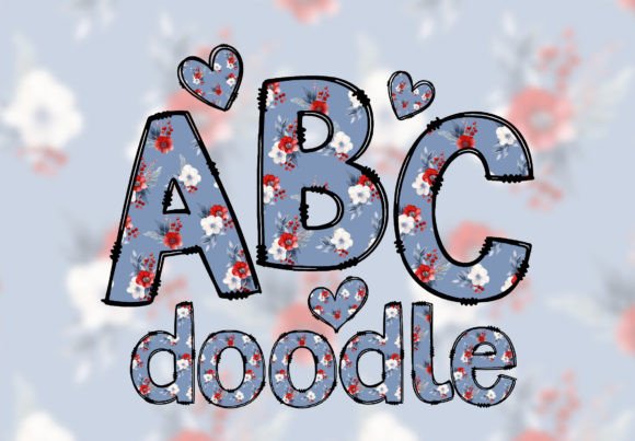 Download Floral Bulletin Board Letters Font PNG - Letters Collection