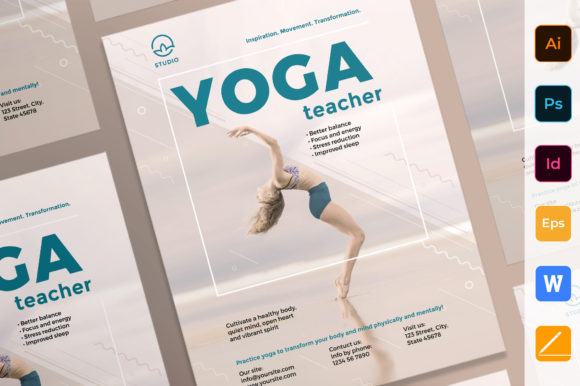 Download Yoga Instructor Poster Template - Instructor Collection
